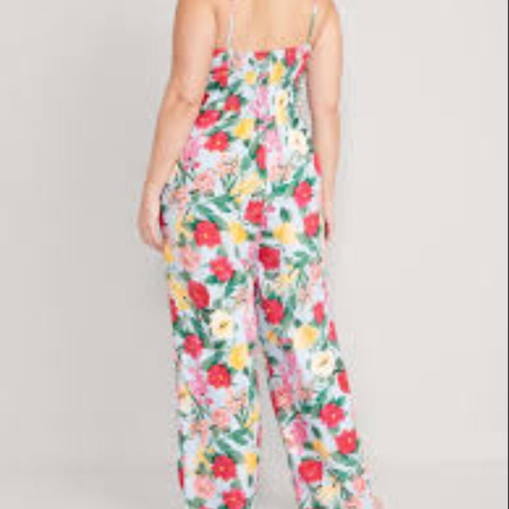 Old Navy Long Floral Jumpsuit